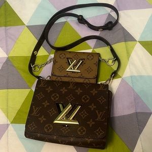 Elegant Designer Inspired Purse with detachable wallet - MC